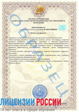 Образец сертификата соответствия (приложение) Богданович Сертификат ISO 27001